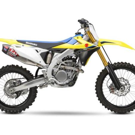 YOSHIMURA US 218320S320 : Linea completa escape Yoshimura Signature RS-12, acero inox, Silencioso de aluminio, Suzuki RM-Z250