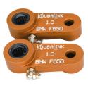 KOUBALINK F650-1 : Kit de bajada KOUBALINK (25.4 mm) naranja - BMW F650 Funduro