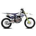 BLACKBIRD 8615R7 : Kit de adhesivos + funda de asiento BLACKBIRD Replica Husqvarna Factory 23