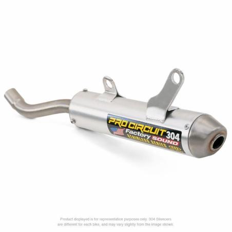 PRO CIRCUIT SH02125-SE : Silencioso Pro Circuit 304 Honda CR125R: aluminio, tapa de acero inox