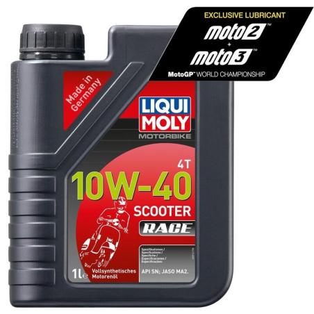 LIQUI MOLY 20826 : Bote 1L aceite 100% sintético Liqui Moly 10W-40 Scooter Race