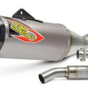 PRO CIRCUIT 0121945H : Linea completa escape Pro Circuit T-6 acero inox, KX450: Silencioso de titanio, tapa de carbono