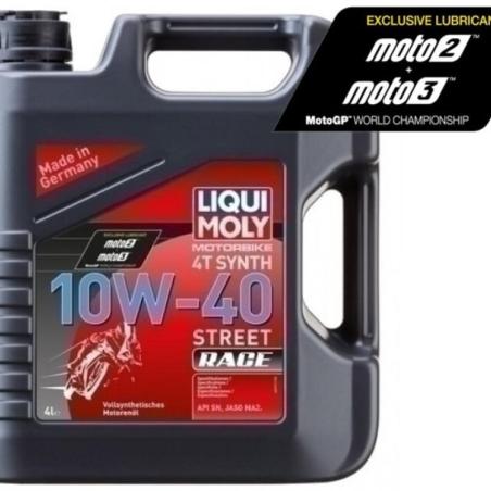 LIQUI MOLY 20754 : Garrafa 4L aceite Liqui Moly 100% sintético 10W-40 Street Race