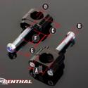 RENTHAL CL053 : Torretas Renthal Ø36 offset 0MM