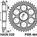 PBR 4640 36 LD : Corona PBR aluminio ultra-light anodizado 4640 - 520