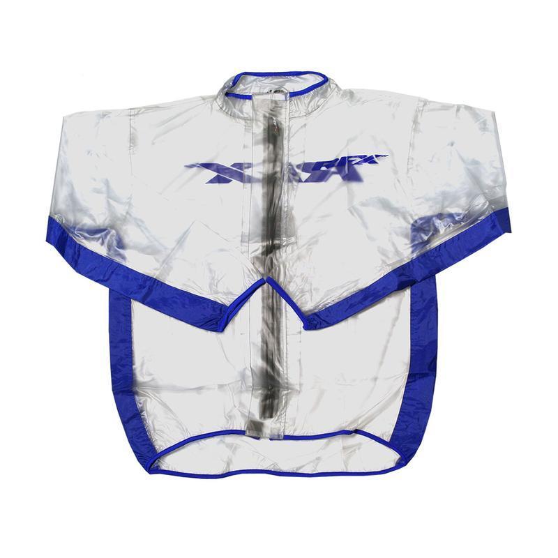 RFX FXWJ106MD55BU : Chaqueta impermeable RFX Sport (transparente/azul), talla adulto M