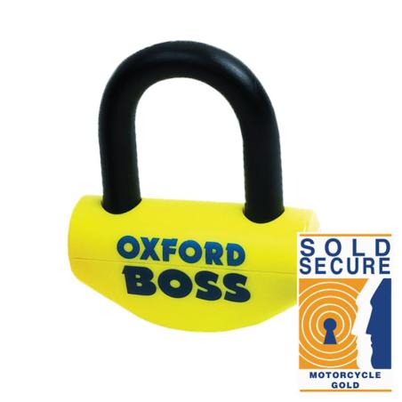 OXFORD OF46 : Candado de disco OXFORD Big Boss - Ø16mm amarillo