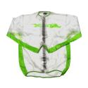 RFX FXWJ108XL55GN : Chaqueta impermeable RFX Sport (transparente/verde), talla adulto XL