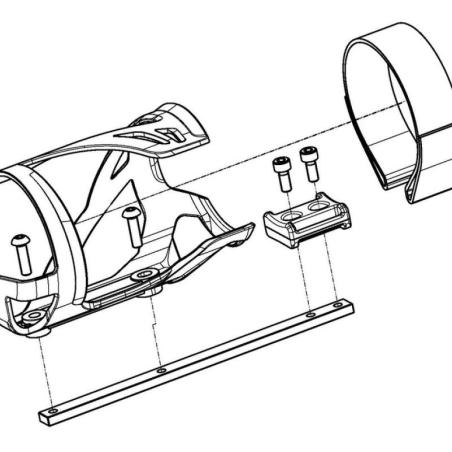 POLINI 955.520.024 : Portabidón POLINI para batería E-Bike