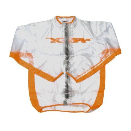 RFX FXWJ1103X55OR : Chaqueta impermeable RFX Sport (transparente/naranja), talla adulto 3XL