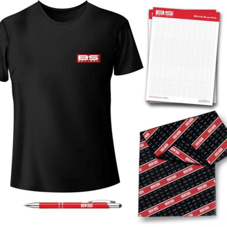 BS BATTERY 900055 : Pack merchandising BS Battery - 6 camisetas, bragas, bolis y libretas