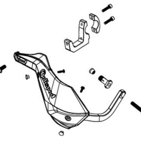 POLISPORT 8306800004 : Kit de montaje paramanos POLISPORT Touquet / Trail Blazer