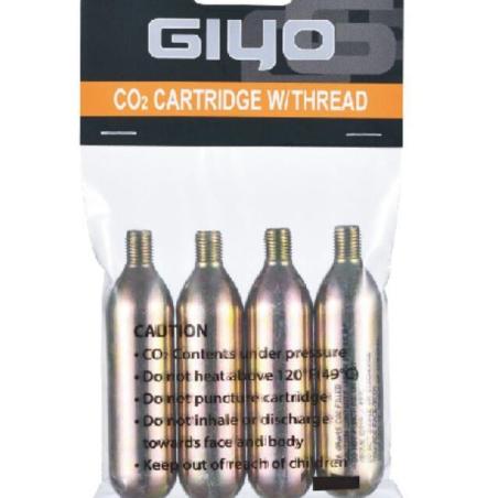 GIYO GCO-01 : GIYO 16g CO2 Cartridge set x4pcs