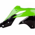 POLISPORT 8416900001 : POLISPORT Radiator Covers OEM Color Green/Black Kawasaki KX250F