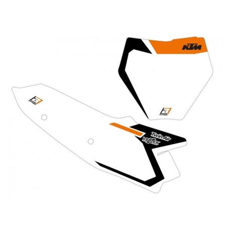 BLACKBIRD 6510N : Adhesivos fondo portanúmeros BLACKBIRD KTM Graphic - KTM SX/SXF