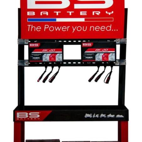 BS BATTERY  : Estación de carga BS BATTERY - Expositor + Soporte (Cargador no incluido)