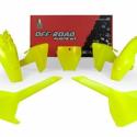 RACETECH R-KITHSQ-GF0-585 : RACETECH Plastic Kit Neon Yellow Husqvarna TC85