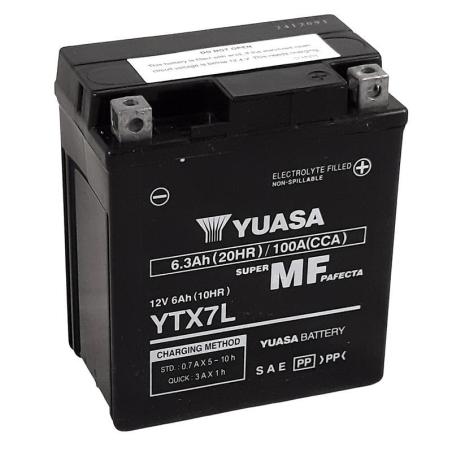 YUASA YTX7L : Batería YUASA W/C activada de fábrica sin mantenimiento -  YTX7L (FA)