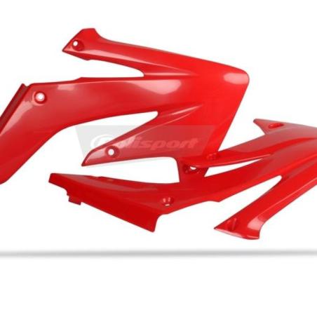 POLISPORT 8410300003 : Tapas de radiador POLISPORT rojo Honda CRF250R