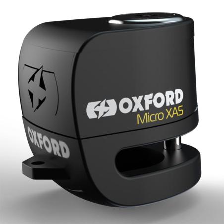 OXFORD LK214 : Candado de disco OXFORD XA5 Alarm - negro