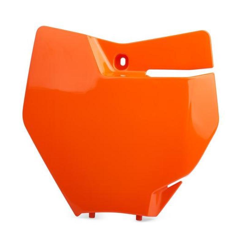 POLISPORT 8664900001 : Porta-números delantero POLISPORT naranja KTM