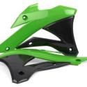 POLISPORT 8417300001 : POLISPORT Radiator Covers OEM Color Green/Black Kawasaki KX85/KX100