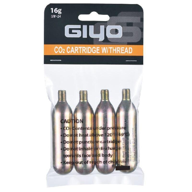 GIYO GCO-01 : GIYO 16g CO2 Cartridge set x4pcs