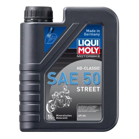 LIQUI MOLY 1572 : Bote 1L de aceite Liqui Moly HD-CLASSIC SAE50 STREET