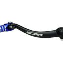 SCAR GSL407 : Pedal cambio SCAR negro mate Puntera azul Yamaha YZ250F