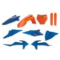 POLISPORT 91053 : Kit de plastica POLISPORT Metal Flow azul/naranja - Beta KTM