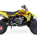 YOSHIMURA US 3115007350 : Linea completa escape Yoshimura Signature RS-5, acero inox, Silencioso de aluminio, Suzuki LT-R450