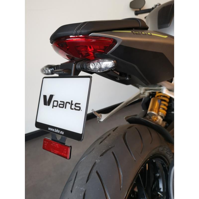 V PARTS C8-SPT011 : Portamatrículas V PARTS Negro - Triumph Speed Triple 1200