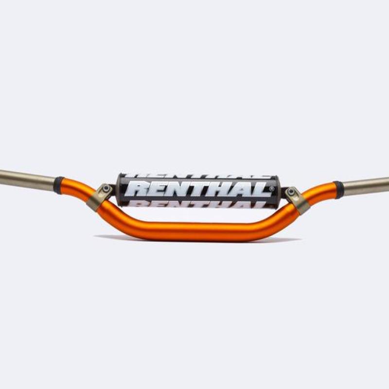 RENTHAL 994-01-OR-02-185 : Manillar Renthal Twinwall 994 KTM high naranja con protector negro