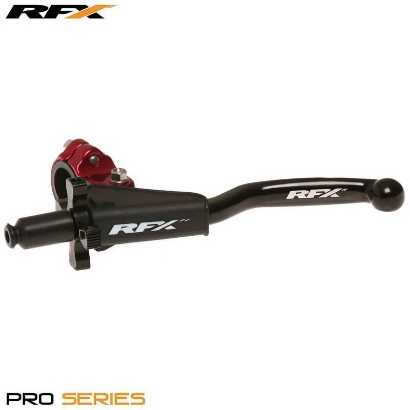 RFX FXCA9060099RD : Conjunto de maneta de embrague forjada RFX Pro (rojo) 2 tiempos Universal EZ Adjust