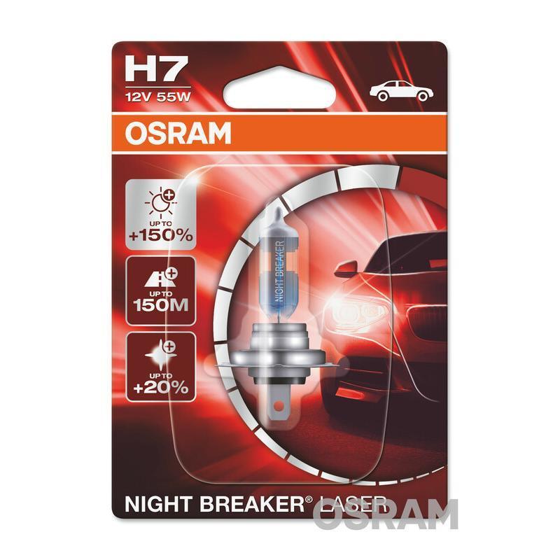 OSRAM 64210NL : Lampara OSRAM Night Breaker Laser H7 Light 12V 55W - 1u