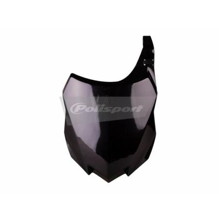 POLISPORT 8659200003 : Porta-números delantero POLISPORT negro Kawasaki KX250F / KX450F