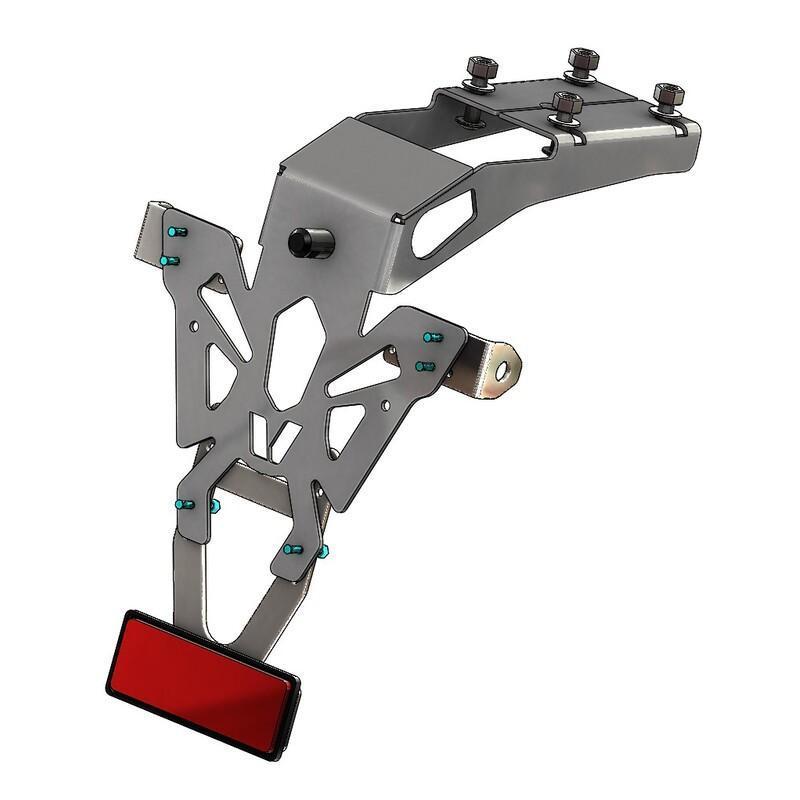 V PARTS C8-SPK015 : Portamatriculas V PARTS negro