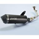 POLINI 190.0049 : POLINI Maxi-Scooter Exhaust - Black Aluminium SYM