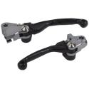 POLISPORT 8487200020 : Juego de manetas articuladas POLISPORT Pivot negro - Kawasaki KX450