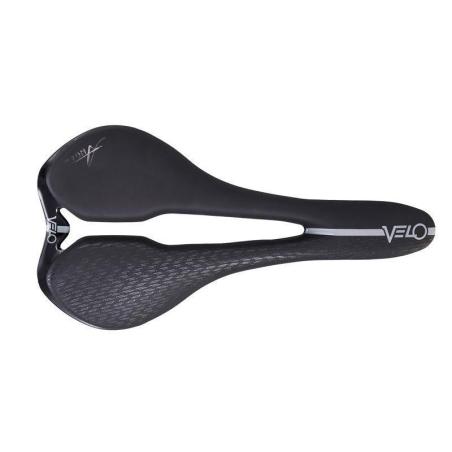 VELO VL-1776-TI-BLACK : Sillín VELO ANGEL RIDE Nylon raíles titanio prostático