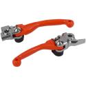 POLISPORT 8487200034 : Juego de manetas articuladas POLISPORT Pivot naranja - KTM / Husqvarna