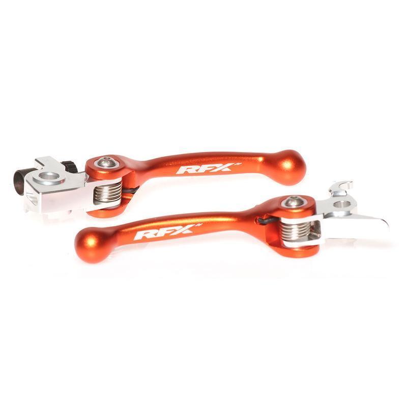 RFX FXFL5010055OR : Juego de manetas flexibles forjadas RFX (naranja) - KTM Varios frenos Brembo/embragues Brembo