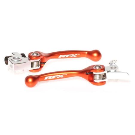 RFX FXFL5010055OR : Juego de manetas flexibles forjadas RFX (naranja) - KTM Varios frenos Brembo/embragues Brembo