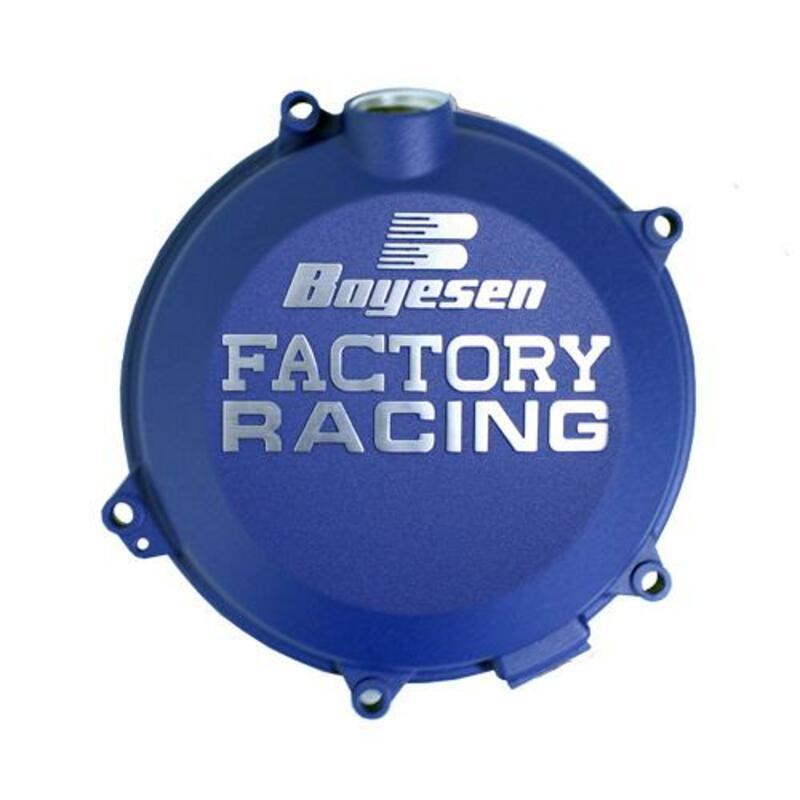 BOYESEN CC-45AL : Tapa de embrague BOYESEN Factory Racing Aluminio Race Azul KTM / Husqvarna