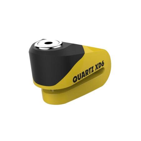 OXFORD LK209 : Candado de disco OXFORD Quartz XD10 - Ø10mm amarillo / negro