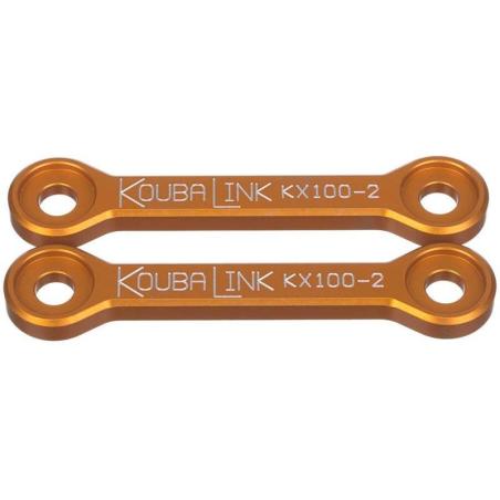 KOUBALINK KX100-2 : Kit de bajada KOUBALINK (44.5 mm) Gold - Kawasaki / Suzuki