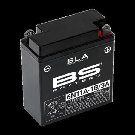 BS BATTERY 300915 : Bateria BS BATTERY SLA sin mantenimiento activada de fábrica - 6N11A-1B/3A