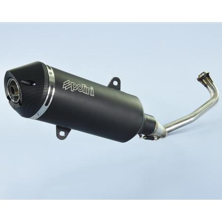 POLINI 190.0074 : POLINI Maxi-Scooter Exhaust - Black Aluminium Yamaha