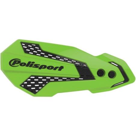 POLISPORT 8308200040 : Paramanos POLISPORT MX Flow verde / negro - Kawasaki KX250F / 450F