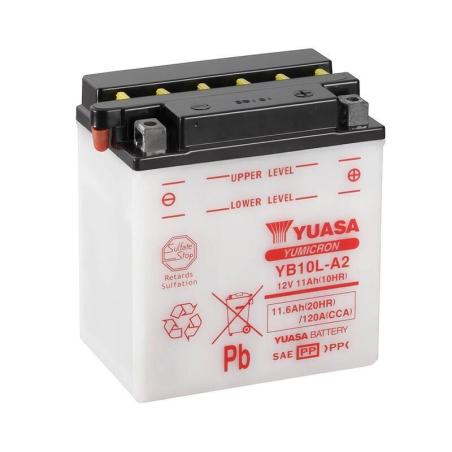 YUASA YB10L-A2 (CP) : Batería YUASA YB10L-A2 Combipack (con electrolito)